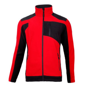 Bluza polar. ze wzmocnieniami czerw.-czar., "m", ce, lahti