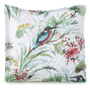 AmeliaHome Poszewka dekoracyjna pikowana z wypełnieniem KINGFISHER 45X45