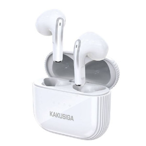 Bezprzewodowe Słuchawki Dokanałowe Tws 5.1 Stereo Music Kakusiga Białe