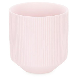 AmeliaHome Świecznik ceramiczny PASO 9X9,8 pudrowy róż
