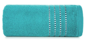 Bawełniany ręcznik frotte FIORE 30X50 jasnoturkusowy