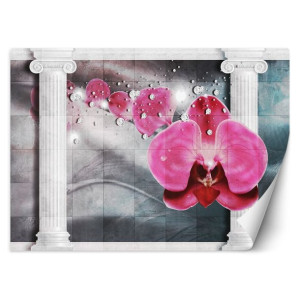 FOTOTAPETA 3D Kolumny Kwiaty Storczyk 300x210