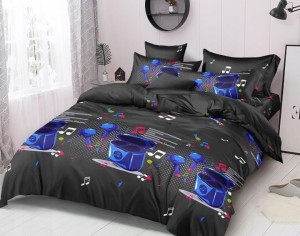 Komplet pościeli 200x160 3-cz muzyka radio 3D