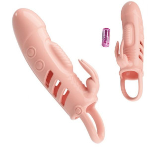 NAKŁADKA na Penisa z wibracją +2,5cm stymulator