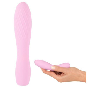 Mini wibrator prążkowany 14,2cm Cuties różowy