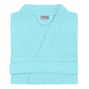 Męski Szlafrok Bawełna Kimono Wafel Gofer Mię Xxl