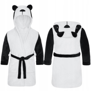 Szlafrok Dziecięcy Miękki Ciepły Panda