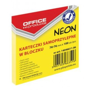 Karteczki OP 76x76mm (1x100) żółte