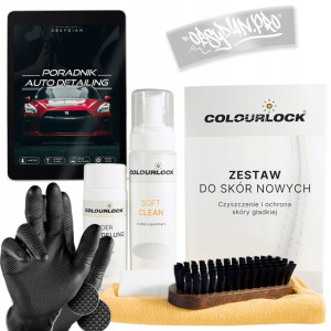 Colourlock Soft Zestaw Do Czyszczenia Skóry Wosk