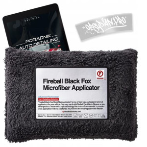 FIREBALL Black Fox gąbka aplikator mikrofibra