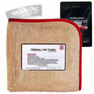 Ręcznik do osuszania auta FIREBALL PIN Towel RED
