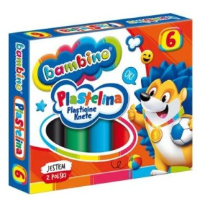 Plastelina 6 kolorów Bambino