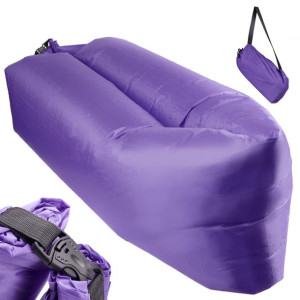 Lazy Bag Sofa Łóżko Leżak Na Powietrze Fioletowy 230x70cm