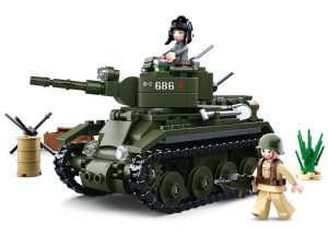Klocki Sluban Wwii Czołg Alianckiej Kawalerii Pancernej Bt-7 347 El. B0686