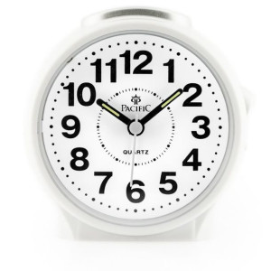 Budzik Pacific 2820 - Podświetlany White (do036a)