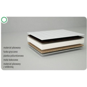 Materac Gryko+kokos 120x60