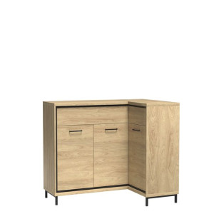 Komoda Narożna Mediolan M15 127,5cm Natural Hikora