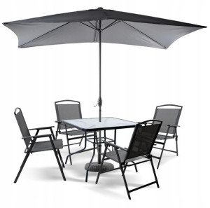 Zestaw Ogrodowy Risari Meble Ogrodowe 4os Parasol