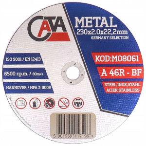 Tarcza Do Cięcia Stali Metalu Inox Tarcze 230x2,0