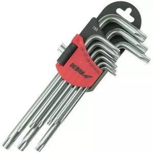 Dedra Zestaw Kluczy Torx Długich T10-t50 Crv 9szt/opak
