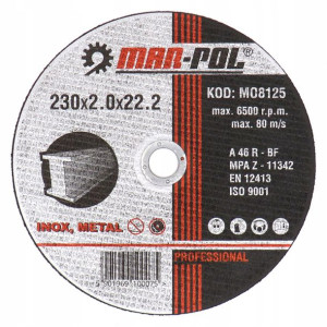 Tarcza Do Cięcia Stali Metalu Tarcze 230x2,0x22,2