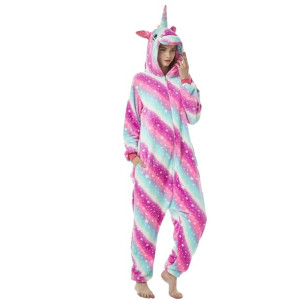 Kigurumi Jednorożec Piżama Galaxy Dark Roz.m