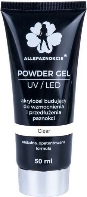 Akrylożel budujący Powder Gel 50ml Clear Bezbarwny