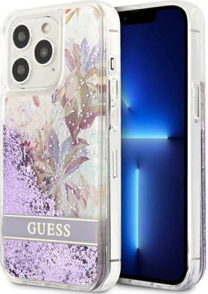 Etui Guess GUHCP13LLFLSU Apple iPhone 13 Pro fioletowy/purple hardcase Flow