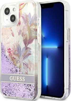 Etui Guess GUHCP13SLFLSU Apple iPhone 13 mini fioletowy/purple hardcase Flo