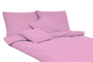 Pościel frotte jasny róż 200x220
