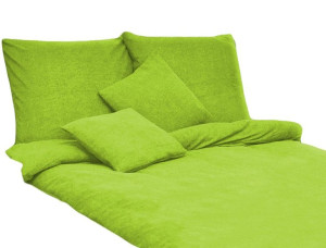 Pościel frotte zieleń nowa 200x220