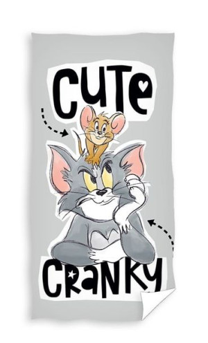Ręcznik bawełniany 70x140 Tom and Jerry NADRUK