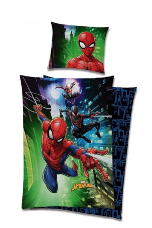 Pościel bawełna 160x200+1p70x80 Spiderman new NADRUK