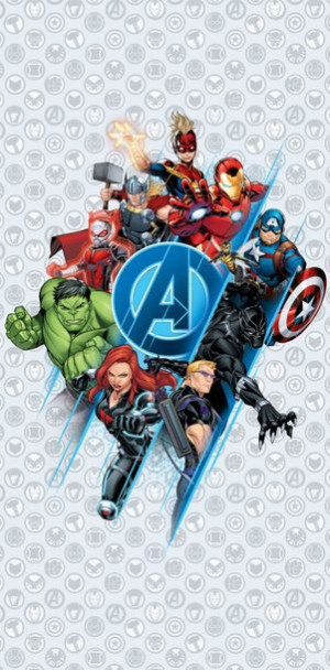 Ręcznik bawełniany 70x140 Avengers white NADRUK