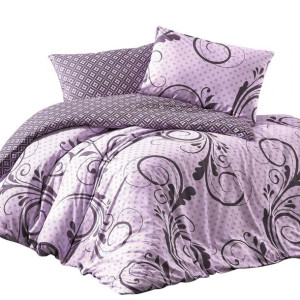 Pościel bawełniana OTIS LILA 200x220 COTTONLOVE EXCLUSIVE