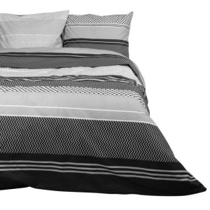 Pościel bawełniana ZIGO GREY 160x200 COTTONLOVE EXCLUSIVE