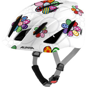 Kask rowerowy ALPINA PICO perłowobiłay połysk kwiaty 50-55 new 2021