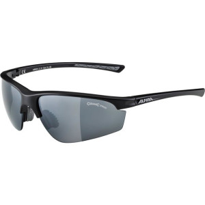 ALPINA Okulary na rower TRI-EFFECT 2.0 kolor BLACK MATT szkło BLK MIRR S3/C