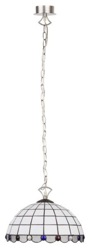 Tiffany White - Zwis/1 Nikiel Mat 1x60w E27