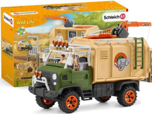 Schleich 42475 Duża Ciężarówka Do Ratowania Zwierząt Wild Life Zestaw
