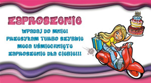 Zaproszenia na urodziny ZSY6