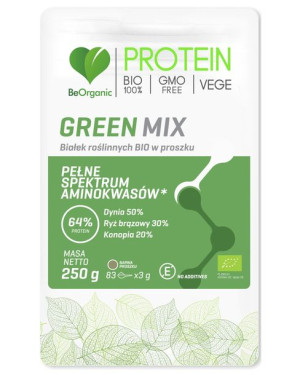 BeOrganic BIAŁKO ROŚLINNE BIO protein GREEN MIX