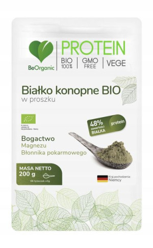 BeOrganic BIAŁKO Bio konopne PROTEIN 200g