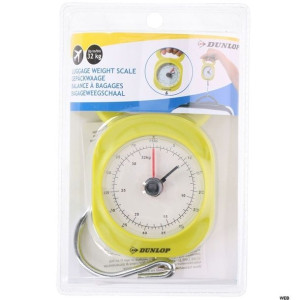 Dunlop - Ręczna waga bagażowa (Żółta)
