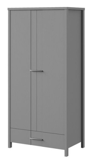 Szafa LAURA Drewno Sosnowe Szerokość 90 cm Dwudrzwiowa Szuflada