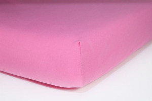 Prześcieradło jersey z gumką 160x200 (jasnoróżowe) 145 g/m2