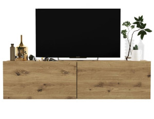 Wisząca szafka RTV mała komoda RTV Dąb artisan MAT 120 cm