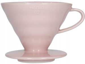 Dripper Hario ceramiczny Drip V60-02 różowy