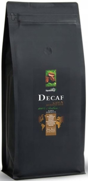 Kawa ziarnista bezkofeinowa Decaf Tommy Cafe 1kg