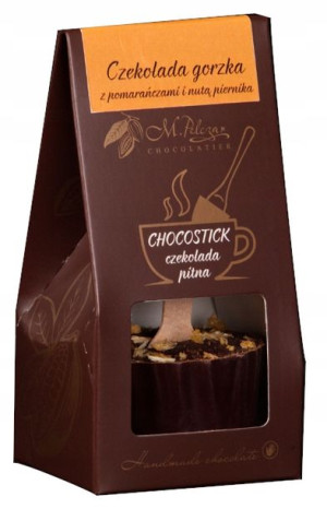 Chocostick M.Pelczar gorzka czekolada pomarańczowa